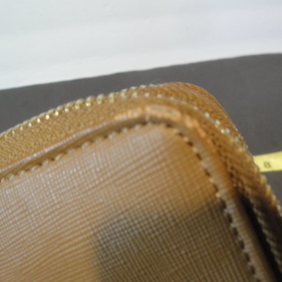 Joy Mangano Brown/Tan Wallet with 2 Zippered areas - Picture 9 of 13